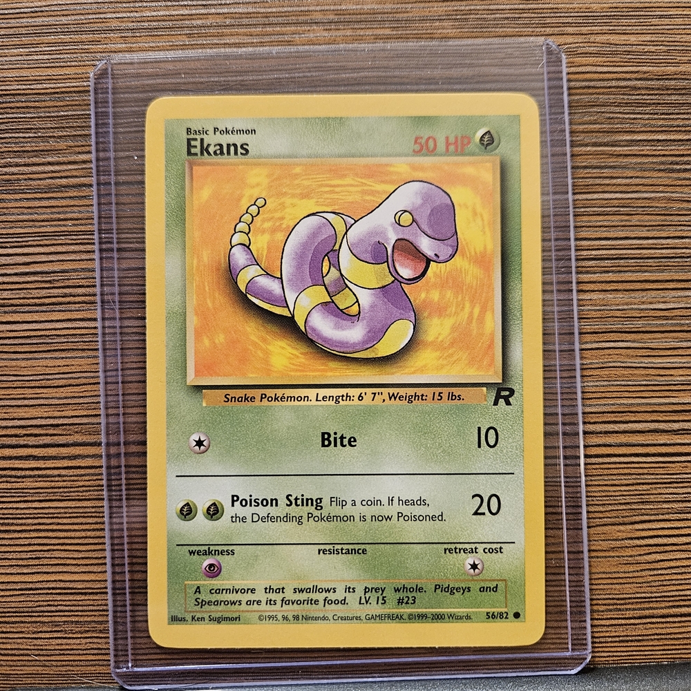 Ekans 56/82 Rocket Pokemon Card